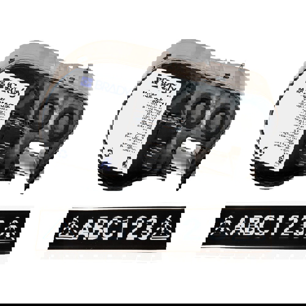 Labels, Ribbons & Tapes; Application: Label Printer Cartridge ; Type: Label Printer Cartridge ; Color Family: Black ; Color: White on Black ; For Use With: BMP41; BMP51; BMP53; M511 ; Width (Inch): 1